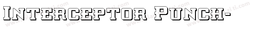 Interceptor Punch字体转换